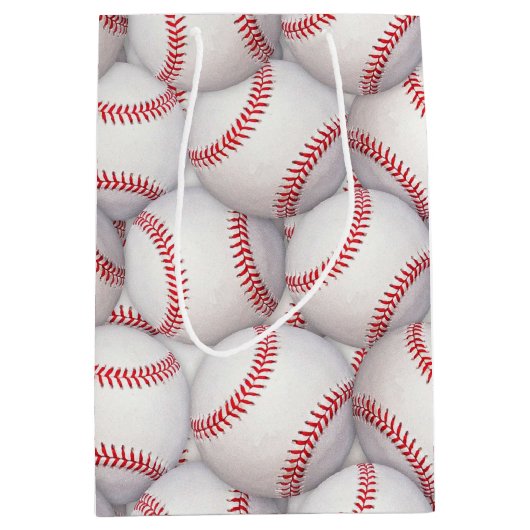 スポーツテーマ野球誕生日抱き枕 ミディアムペーパーバッグ (正面)