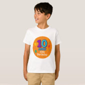 スポーツテーマ10誕生日ゲストオブオナーTシャツ Tシャツ (正面フル)