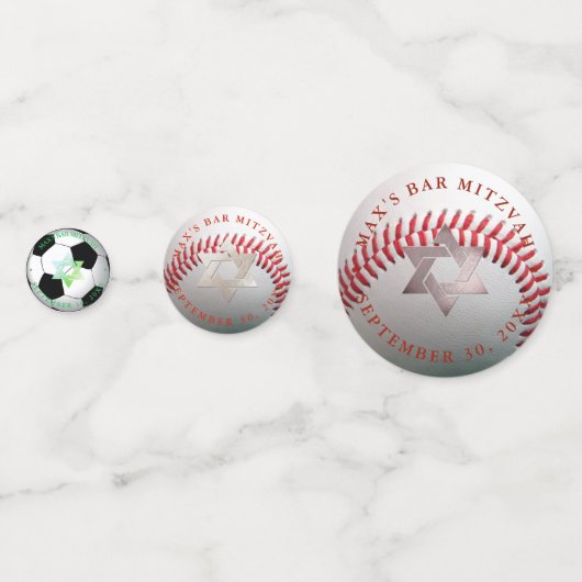 スポーツテーマ、デイビッドのピクデジネス·スター コンフェッティ (裏面)