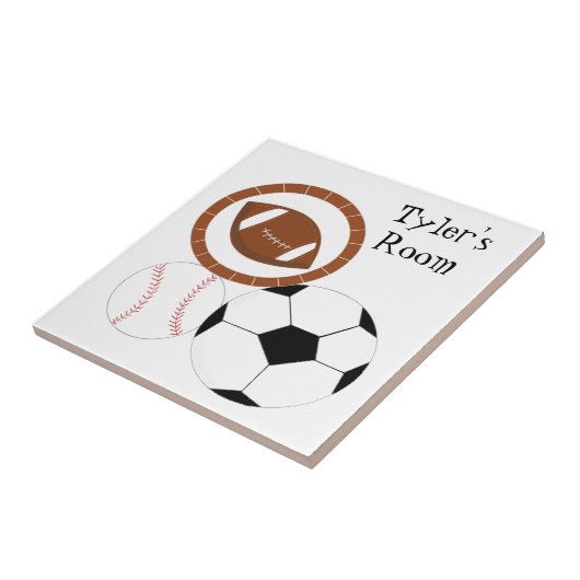 スポーツテーマ – 名前 タイル (側面)