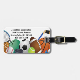 スポーツデザインラゲージタグ ラゲッジタグ