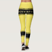 スポーツデザインレギンス文字強力 – あなたの色 レギンス (裏面)