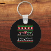 スポーツトレーナーのクリスマスシャツ キーホルダー (正面)