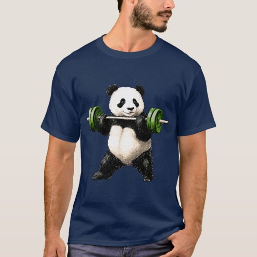 スポーツトレーナーパンダTシャツ Tシャツ (正面)