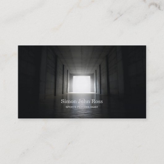 スポーツトンネルの端のライト 名刺 (正面)