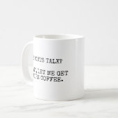 スポーツトーク？待って、コーヒーを飲ませてくれ。 コーヒーマグカップ (正面左)