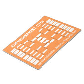 スポーツトーナメントブラケット ノートパッド (アングル)