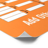 スポーツトーナメントブラケット ポスター (角)