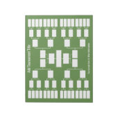 スポーツトーナメントブラケット – 32チーム ノートパッド (回転)
