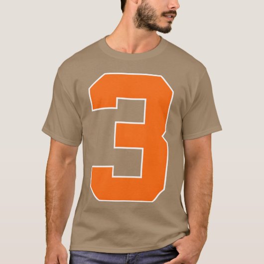 スポーツナンバー3 オレンジ友達 Tシャツ (正面)