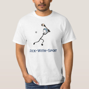 スポーツハーリングダブリンネービー&ブルー付きスティック Tシャツ
