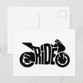 スポーツバイクで疾走 シーズンポストカード (正面/裏面)