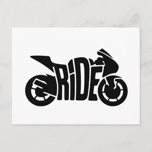 スポーツバイクで疾走 シーズンポストカード (正面)