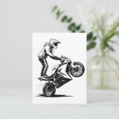 スポーツバイクのスタント シーズンポストカード (スタンド正面)