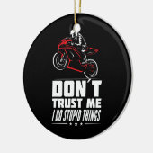 スポーツバイクバイクライダースーパーバイクオールドバイクもしくは自転車に乗る人 セラミックオーナメント (左)