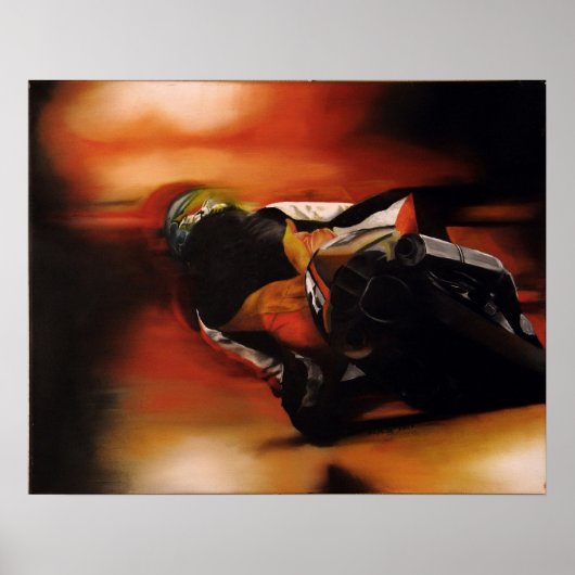 スポーツバイクプリント ポスター (正面)