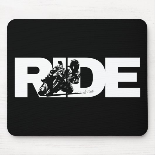 スポーツバイク乗り マウスパッド (正面)