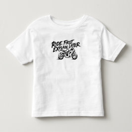 スポーツバイク・ライダーの行動心理 トドラーTシャツ