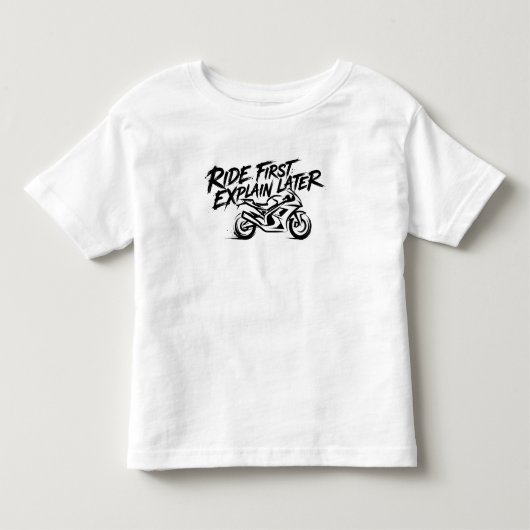 スポーツバイク・ライダーの行動心理 トドラーTシャツ (正面)