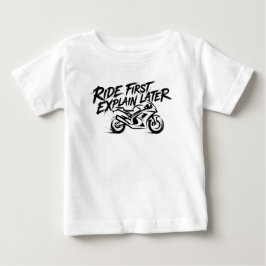 スポーツバイク・ライダーの行動心理 ベビーTシャツ