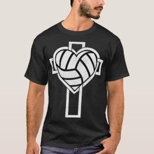 スポーツバレーボールアスリートクロスバプテススズ神聖なコマンド Tシャツ