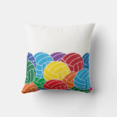 スポーツバレーボールコラージオンホワイト – DIY文字 クッション (裏面)