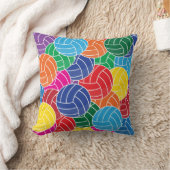 スポーツバレーボールコラージュ |カラフル | クッション (ブランケット)