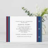 スポーツバーの(ユダヤ教の)バル・ミツバーの招待状の首都のホッケー 招待状 (スタンド正面)