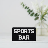 スポーツバーカスタムQR 名刺 (スタンド正面)