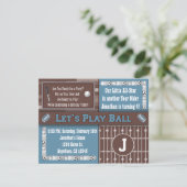 スポーツバースデーパーティ招待状 招待状 (スタンド正面)
