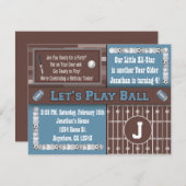 スポーツバースデーパーティ招待状 招待状 (正面/裏面)