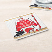 スポーツバープロモ広告ーション スクエアペーパーコースター (アングル)