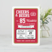 スポーツバー バースデー 乾杯&85歳までのビール 招待状 (スタンド正面)