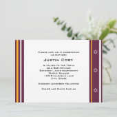 スポーツバー(ユダヤ教の)バル・ミツバー招待状インディアンズフットボール 招待状 (スタンド正面)