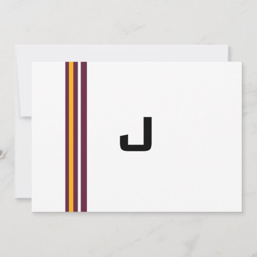 スポーツバー(ユダヤ教の)バル・ミツバー招待状インディアンズフットボール 招待状 (裏面)