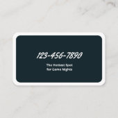 スポーツバー 名刺 (裏面)