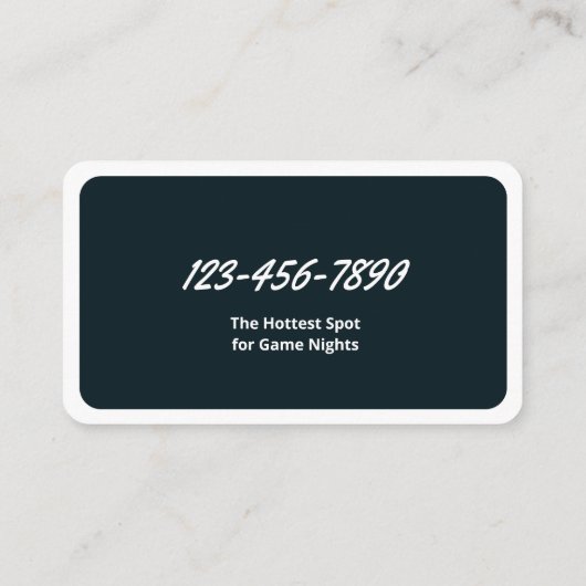 スポーツバー 名刺 (裏面)