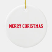 スポーツパターンサッカー!彼の名前ジャージー番号 セラミックオーナメント (裏面)