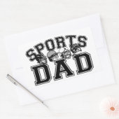 スポーツパパ 長方形シール (封筒)