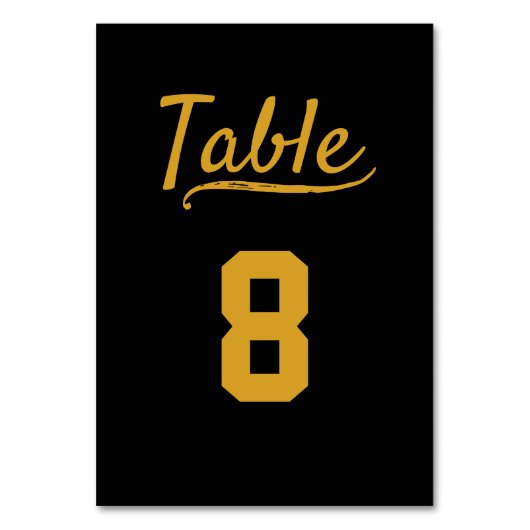 スポーツパブグリルバーレストラン金ゴールド テーブルナンバー (正面)