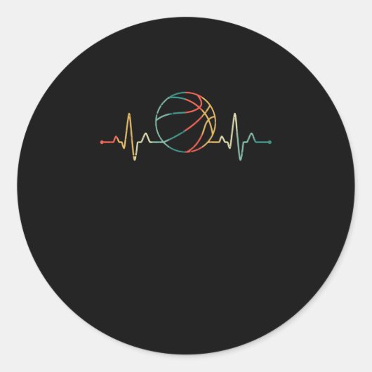 スポーツパルスプレーヤーがファンのバスケットボールをコーチ ラウンドシール (正面)