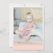 スポーツパルティーゴルフガール1st誕生日パーティー 招待状 (裏面)