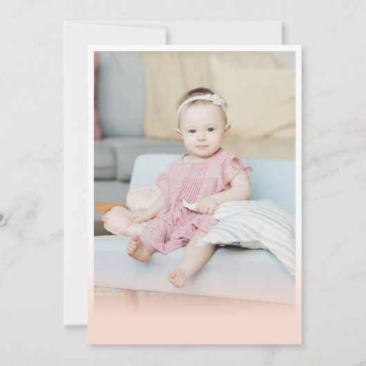 スポーツパルティーゴルフガール1st誕生日パーティー 招待状 (裏面)