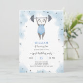 スポーツパンダ誕生日招待状 招待状 (スタンド正面)