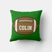 スポーツパーソナライズされたが大好きな少年のためのサッカー クッション (裏面)