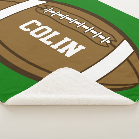 スポーツパーソナライズされたが大好きな少年のためのサッカー シェルパブランケット (3/4)