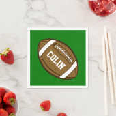 スポーツパーソナライズされたが大好きな少年のためのサッカー スタンダードカクテルナプキン (インサイチュ)