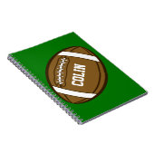 スポーツパーソナライズされたが大好きな少年のためのサッカー ノートブック (右側)