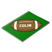 スポーツパーソナライズされたが大好きな少年のためのサッカー ノートブック (左側)