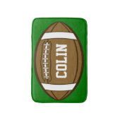 スポーツパーソナライズされたが大好きな少年のためのサッカー バスマット (正面縦)